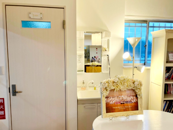 トイレもスタジオ内にあり安心